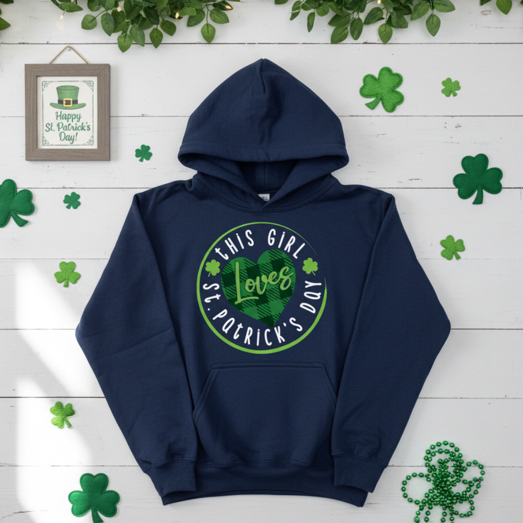 This Girl Loves St. Patrick's Day Design for Shirt