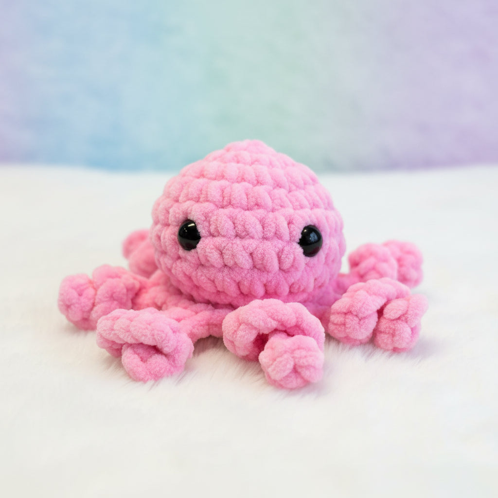 Crochet Octopus Baby Rattle