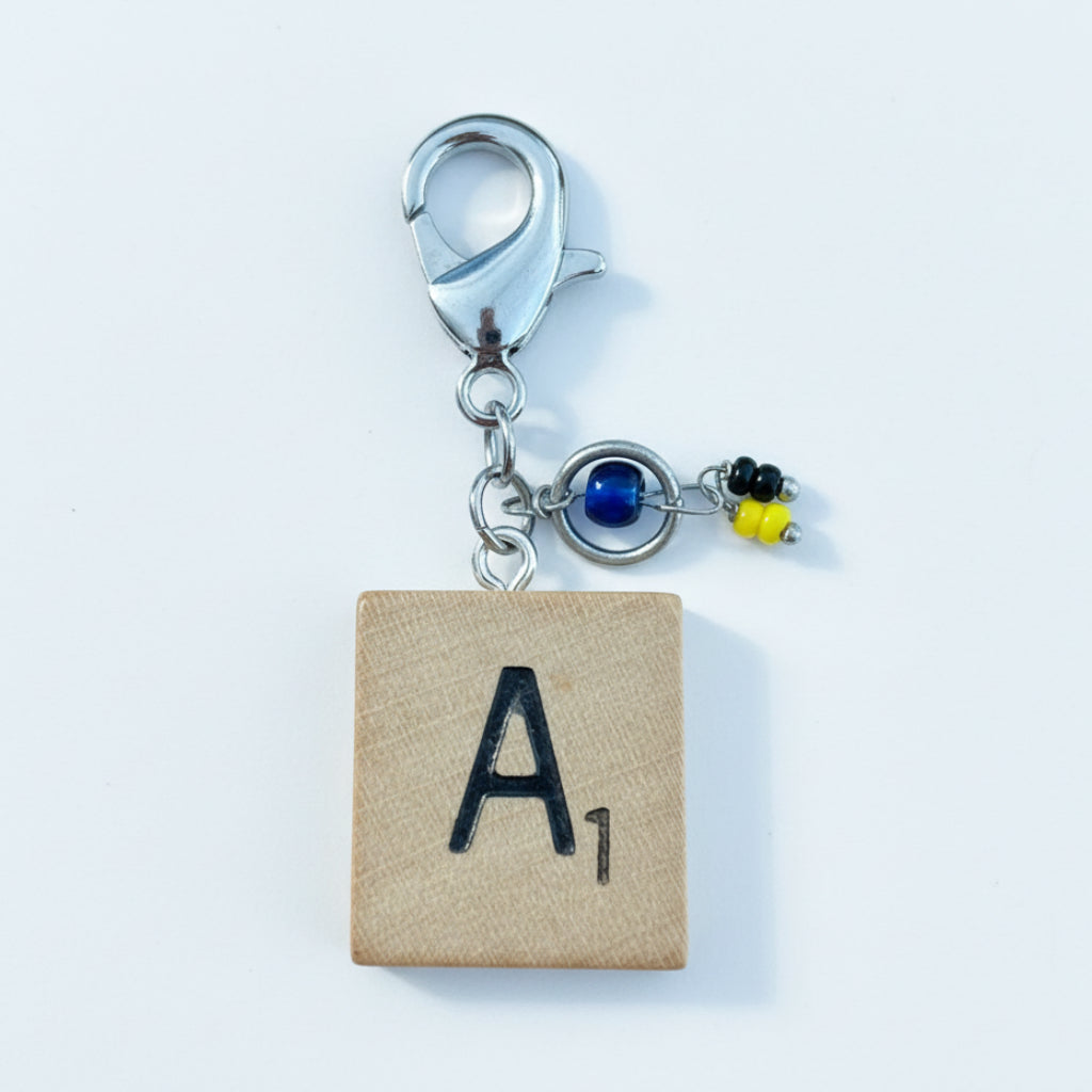Scrabble "A" Keychains/Zipper Pulls