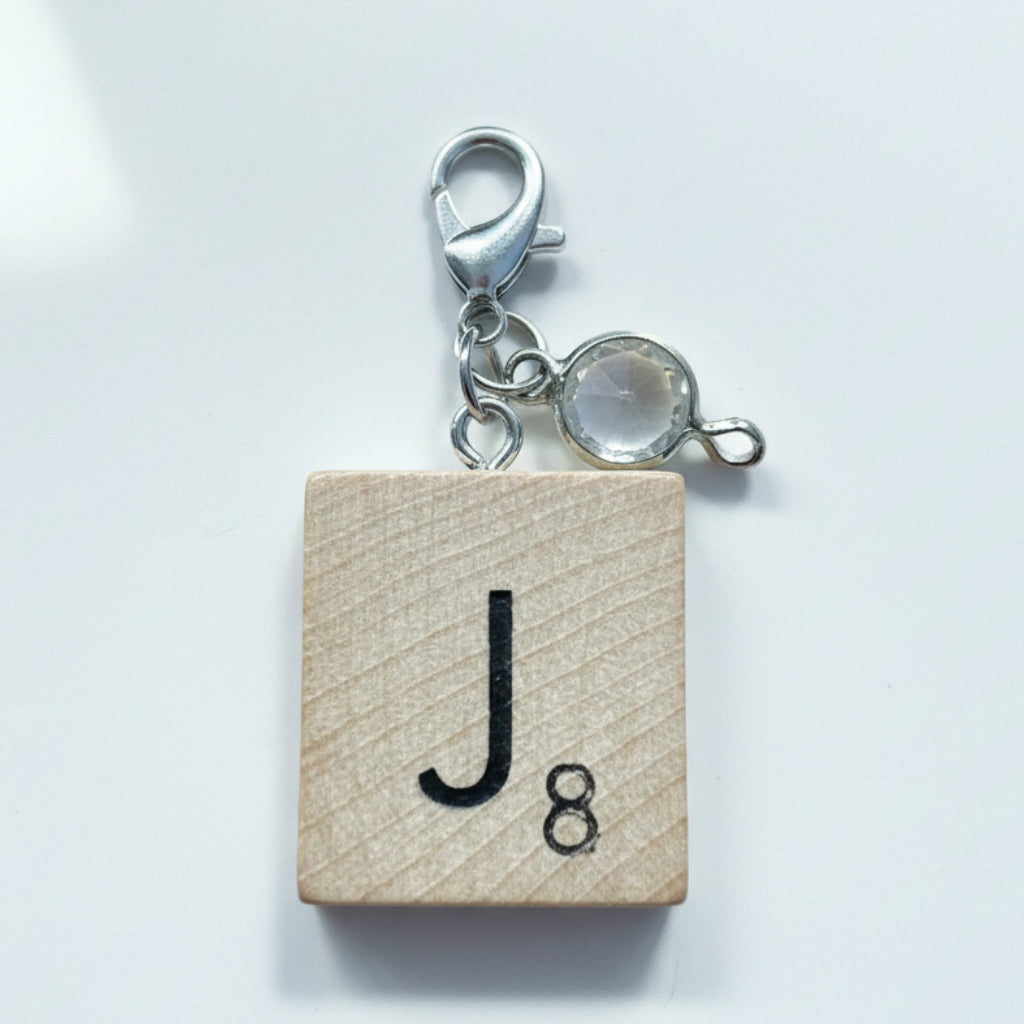 Scrabble "J" Keychains/Zipper Pulls