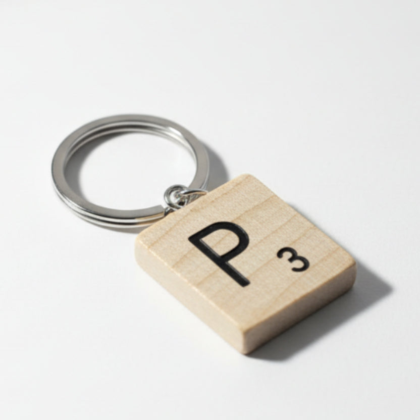 Scrabble "P" Keychains/Zipper Pulls