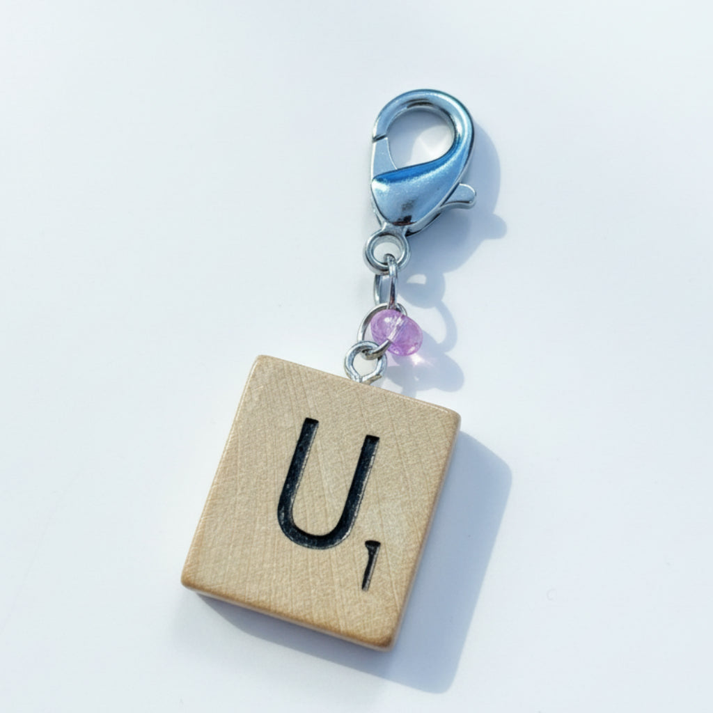 Scrabble "U" Keychains/Zipper Pulls