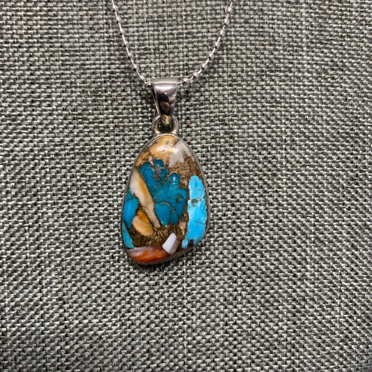 Spiny Oyster Turquoise Necklace