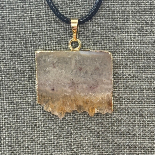 Citrine Slice Necklace