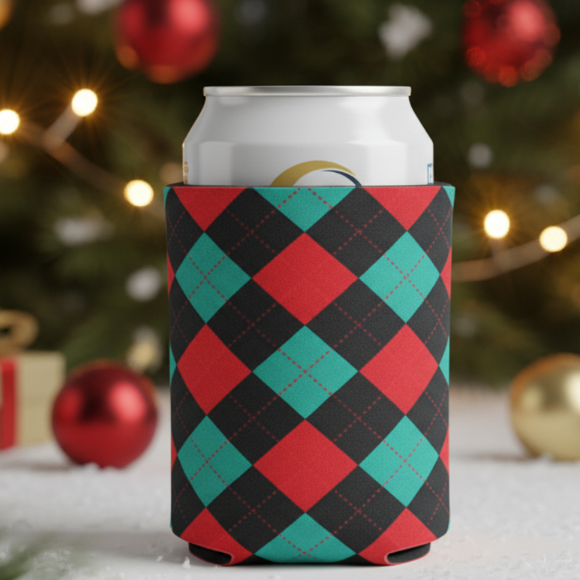 Argyle Can Cooler