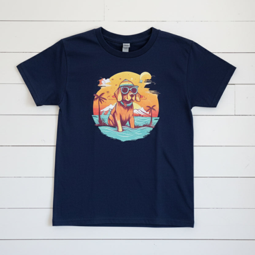 Beach Dog Design for YOUTH Shirt