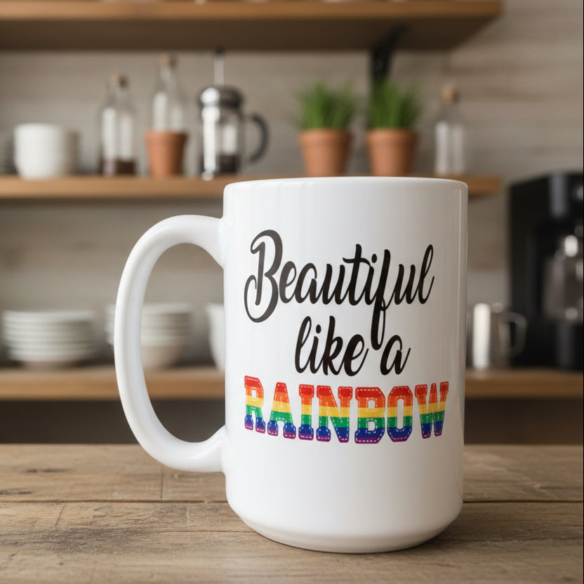 Beautiful Like a Rainbow Design for Drinkware