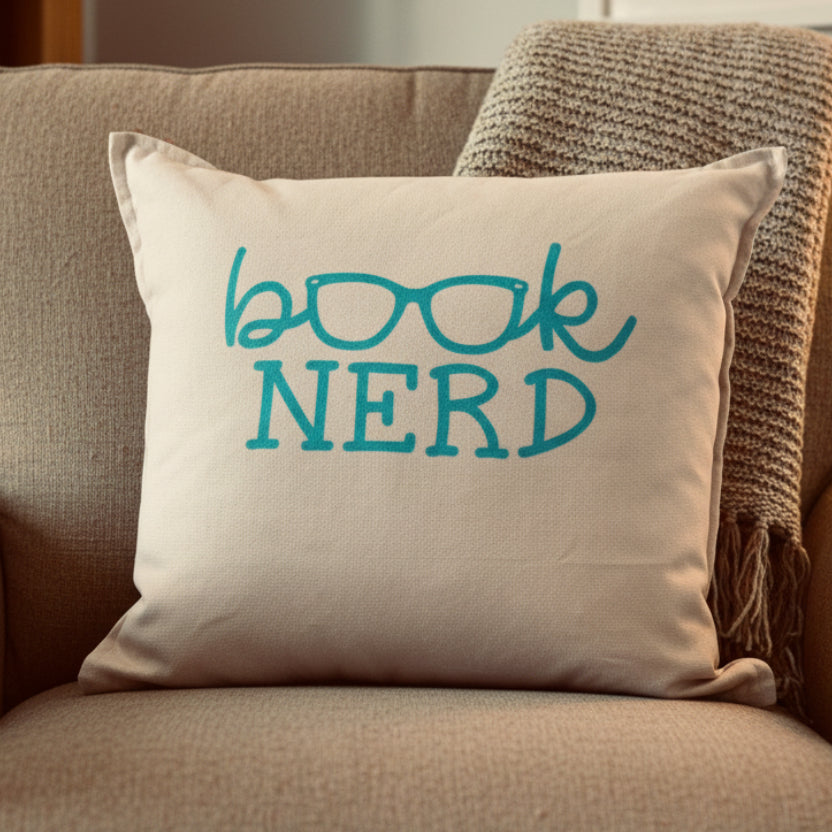 Book Nerd Pillow