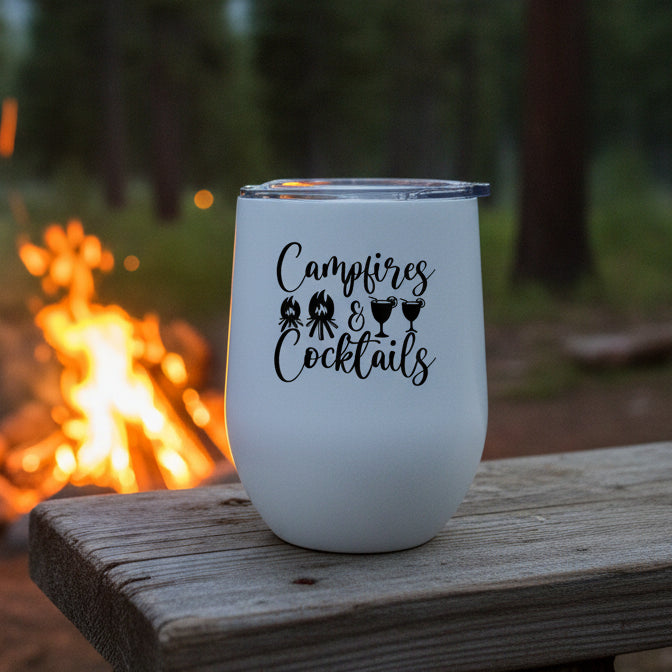 Campfires and Cocktails Design for Drinkware