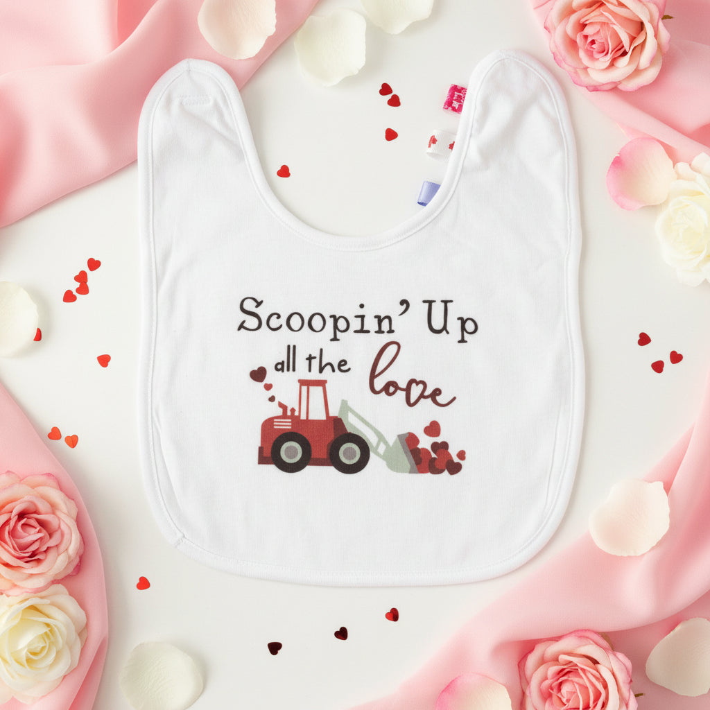 Scoopin' Up All the Love Baby Bib