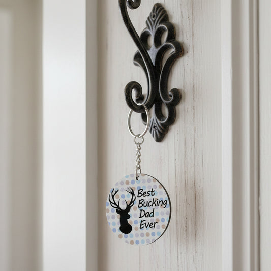 Best Bucking Dad, Granpa Keychain