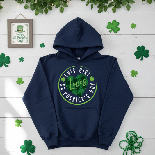 This Girl Loves St. Patrick's Day Design for Shirt