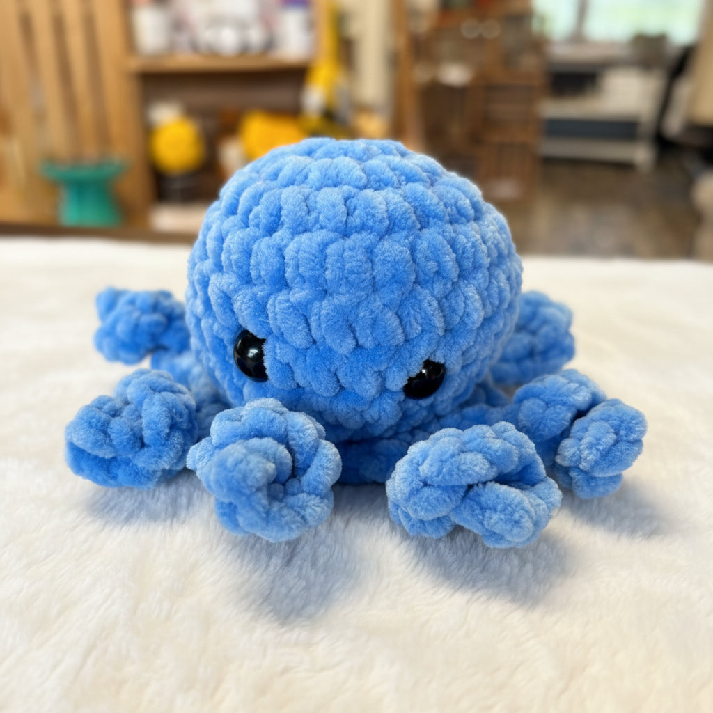 Crochet Octopus Baby Rattle