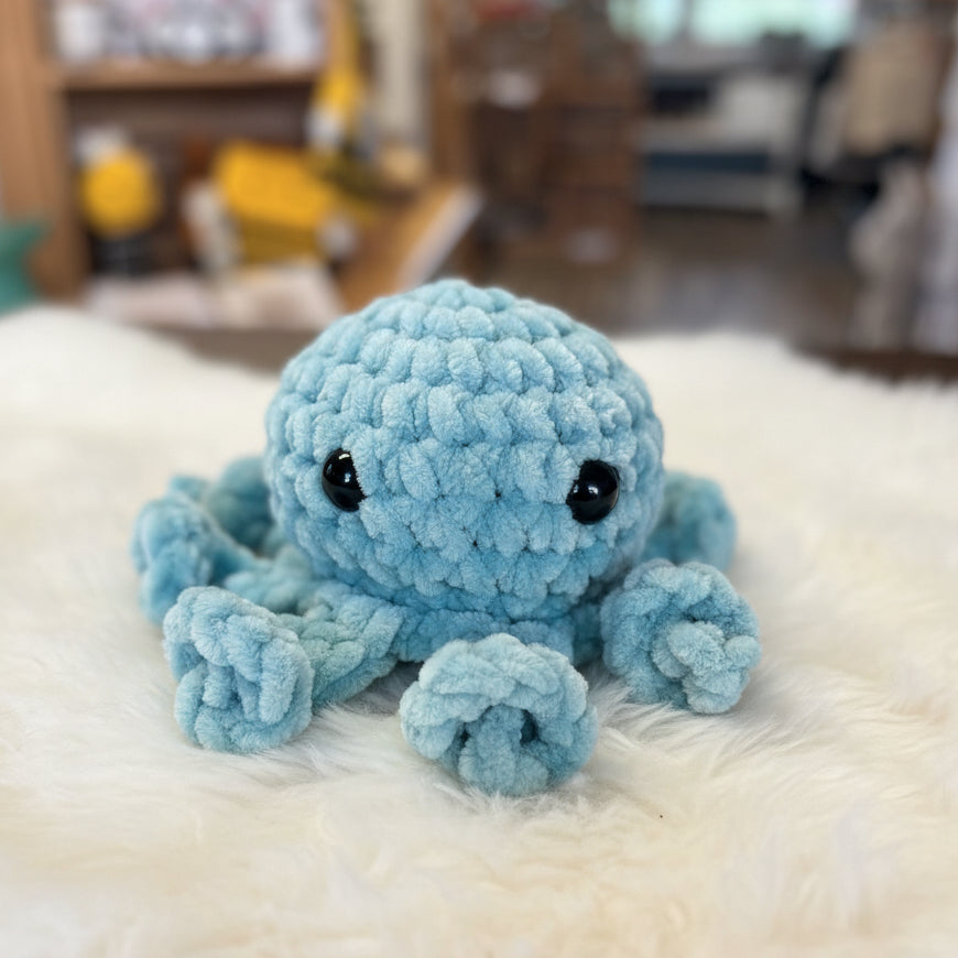 Crochet Octopus Baby Rattle