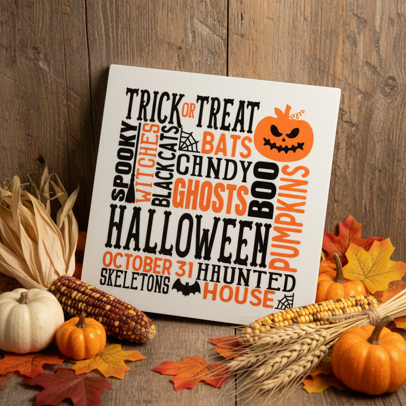 Halloween Metel Sign