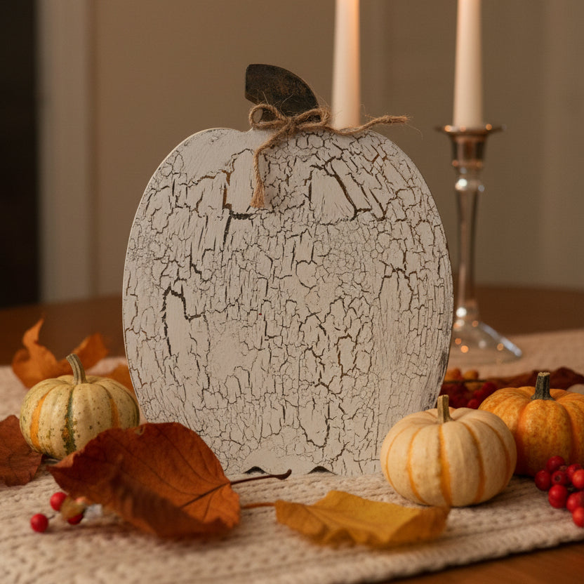 6" Wooden Pumpkins