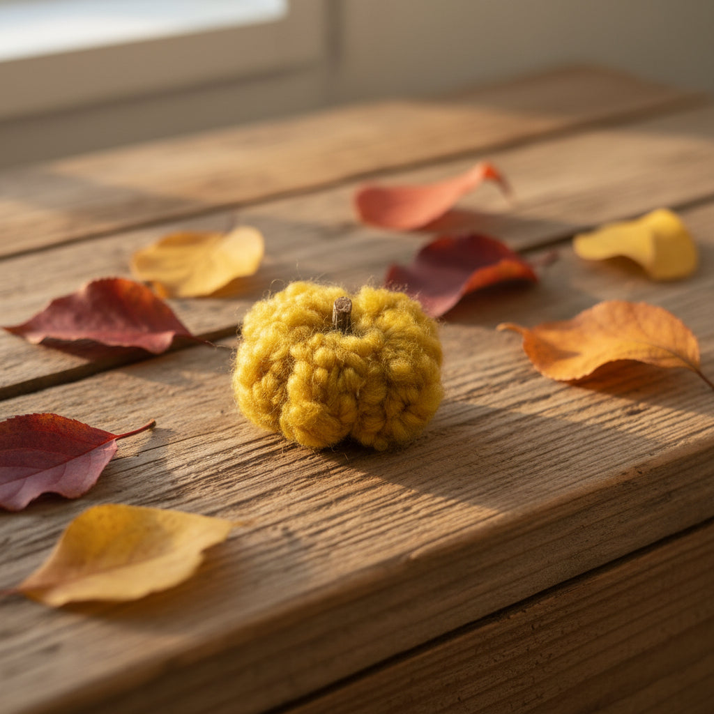 Mini Wool Pumpkins