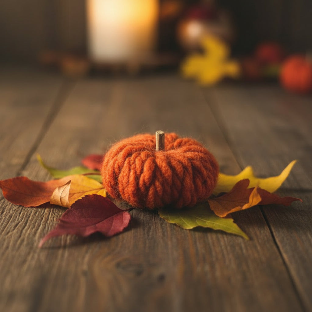 Mini Wool Pumpkins