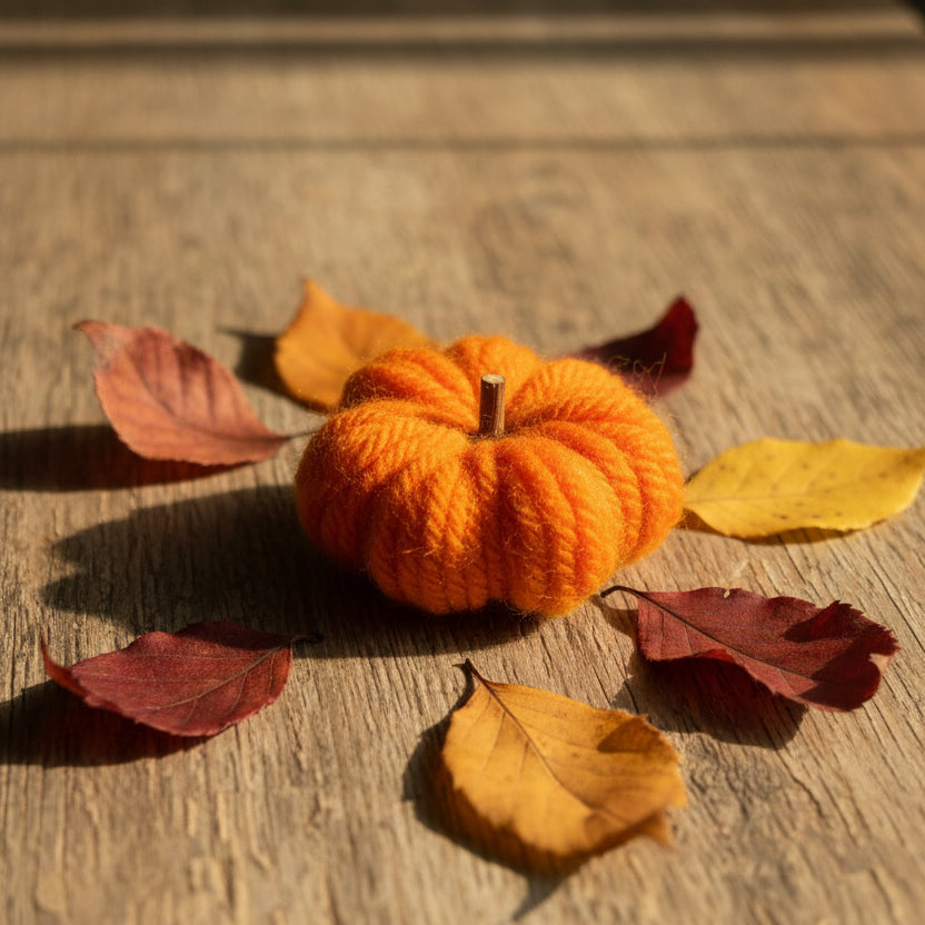 Mini Wool Pumpkins