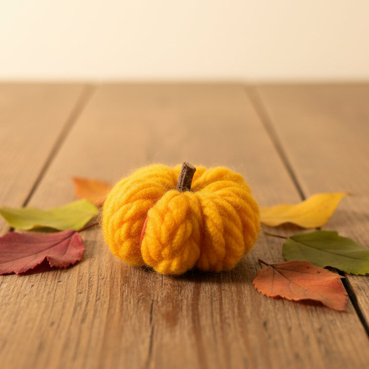 Mini Wool Pumpkins