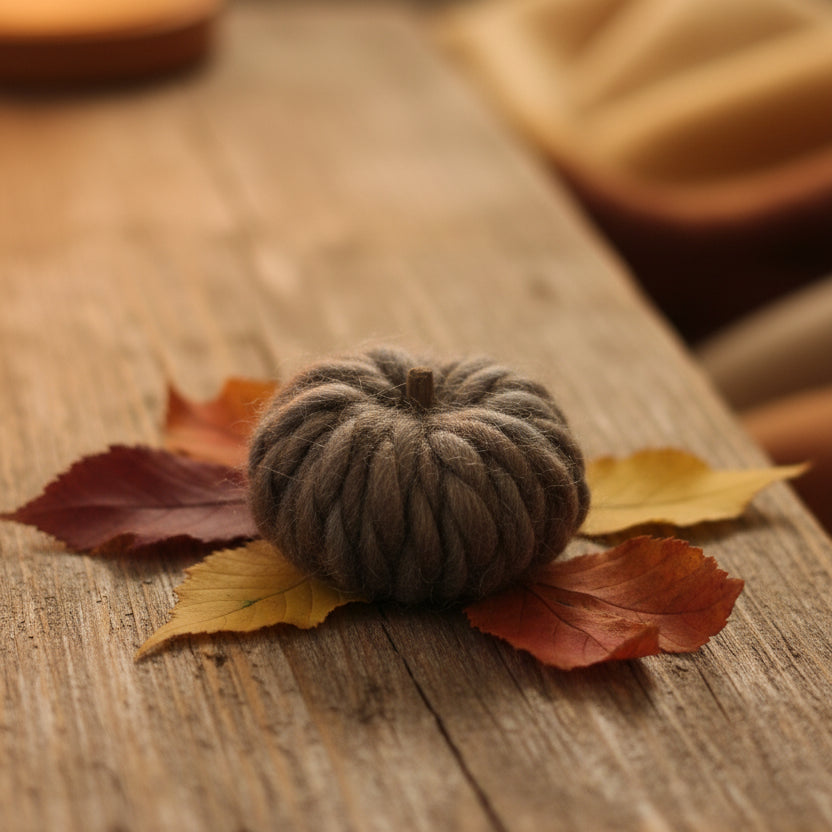 Mini Wool Pumpkins
