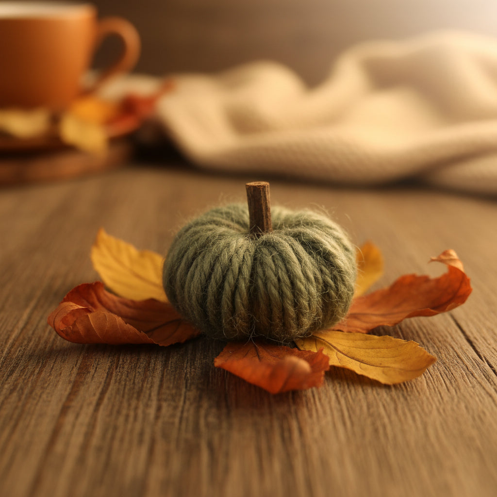 Mini Wool Pumpkins