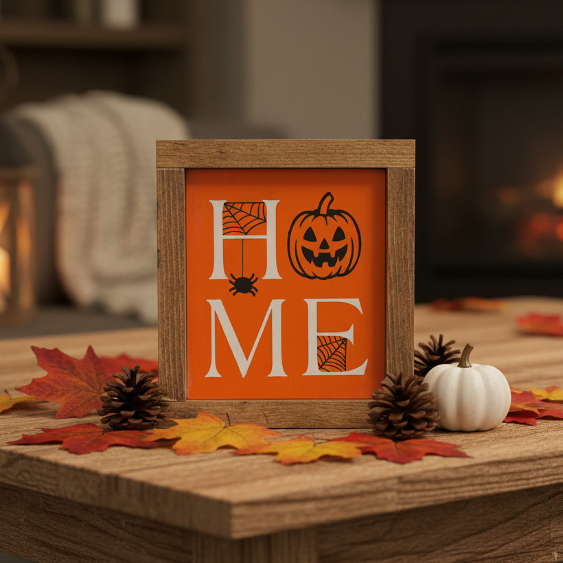 Double Sided Christmas Halloween Sign