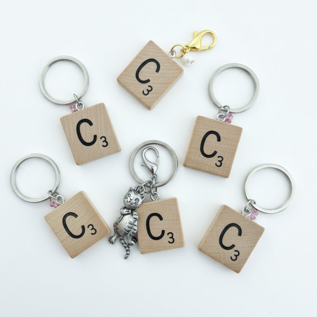 Scrabble "C" Keychains/Zipper Pulls