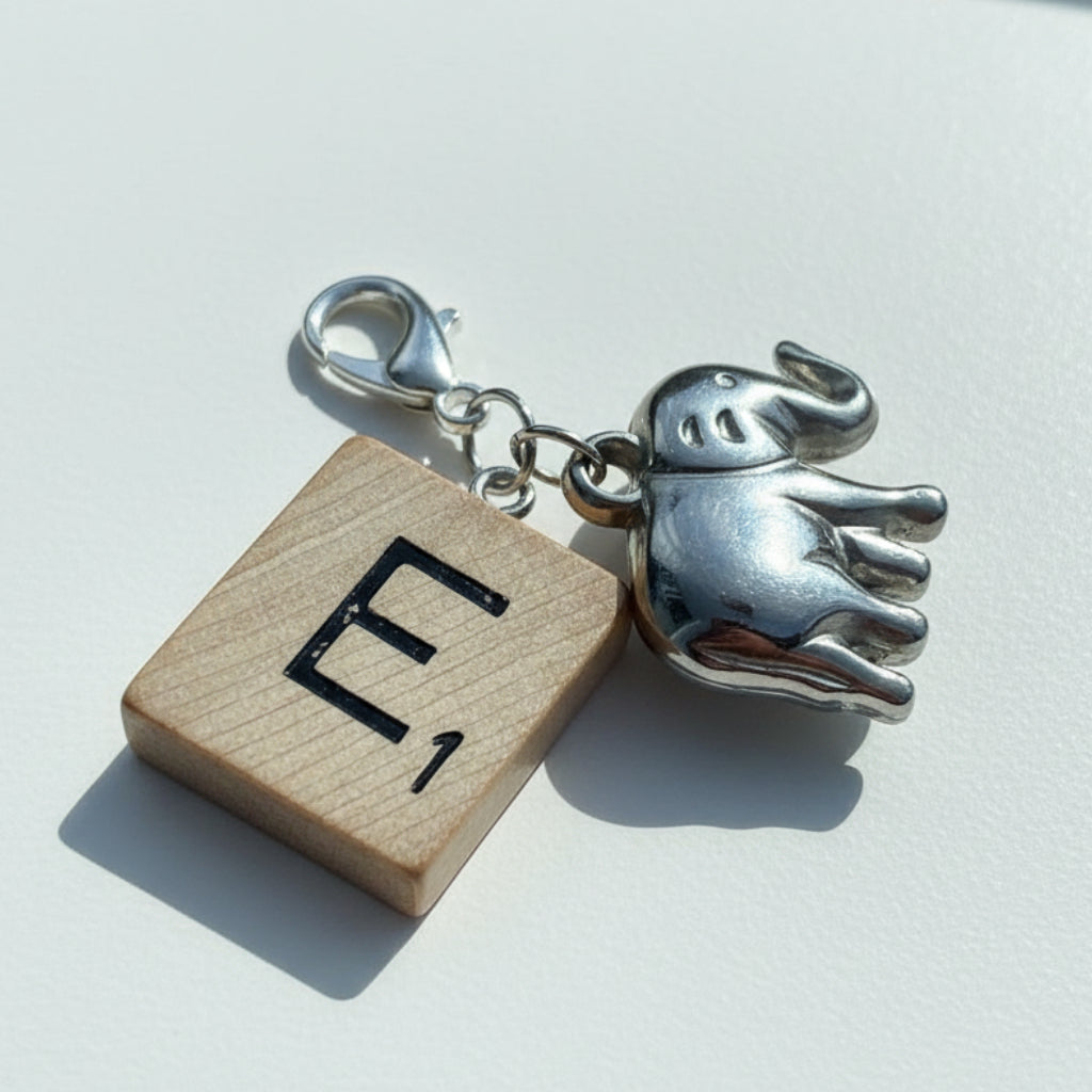 Scrabble "E" Keychains/Zipper Pulls