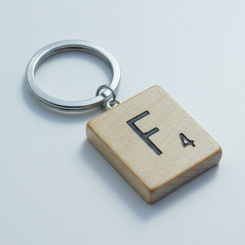 Scrabble "F" Keychains/Zipper Pulls