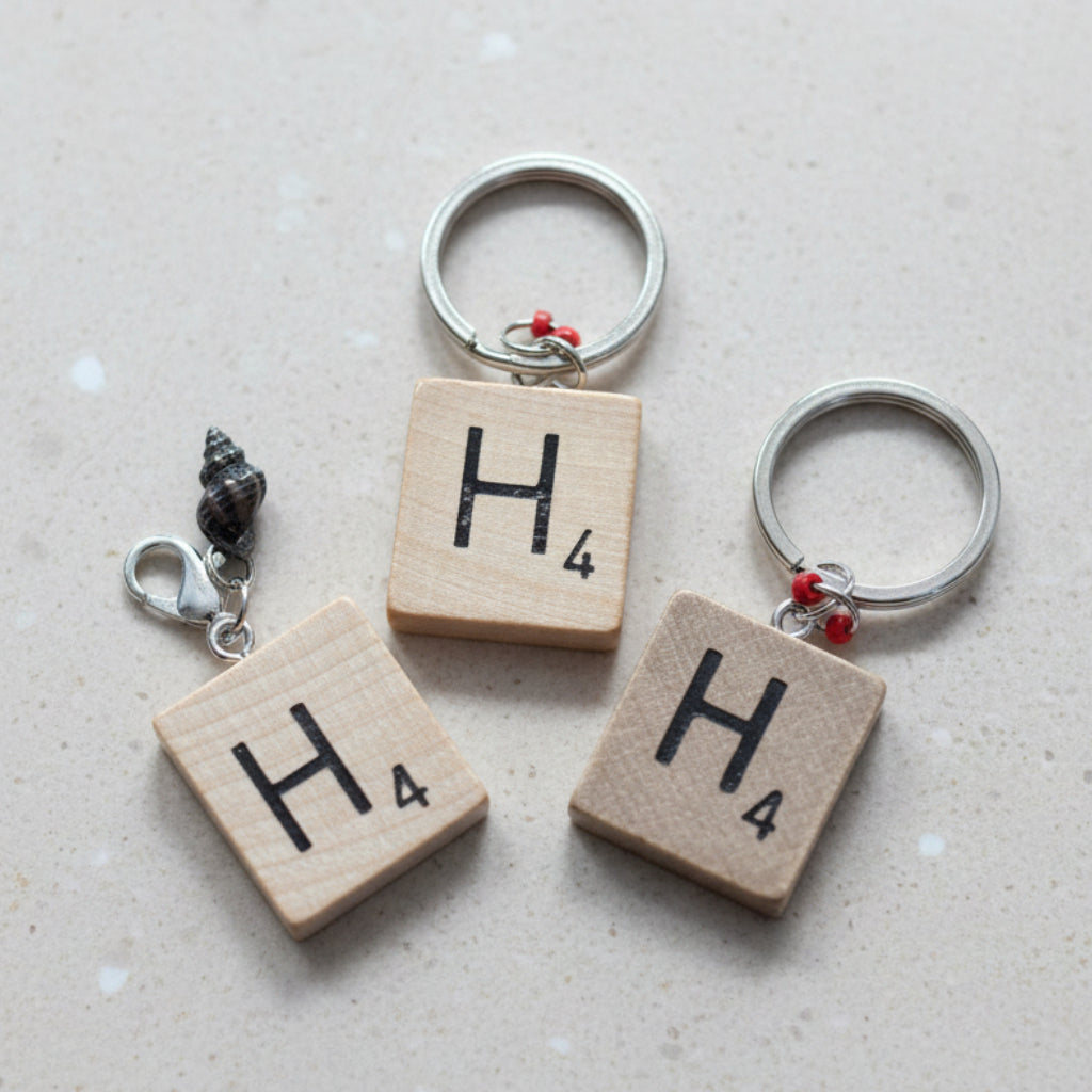Scrabble "H" Keychains/Zipper Pulls