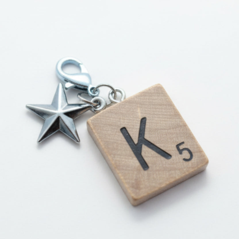 Scrabble "K" Keychains/Zipper Pulls
