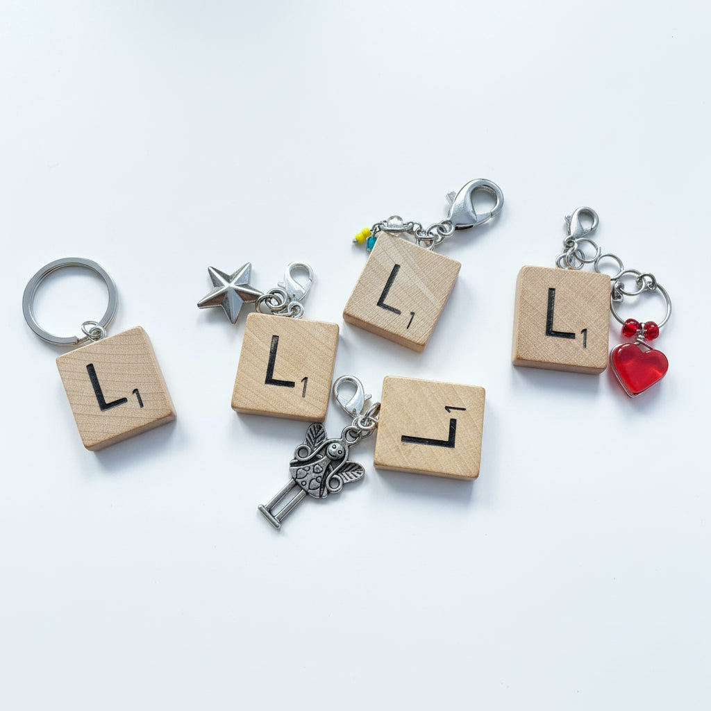Scrabble "L" Keychains/Zipper Pulls