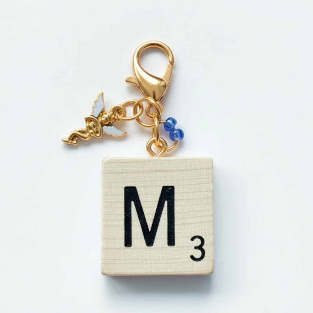 Scrabble "M" Keychains/Zipper Pulls