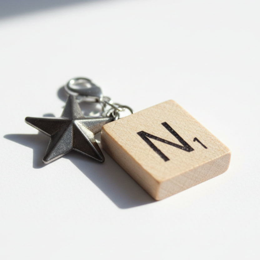 Scrabble "N" Keychains/Zipper Pulls