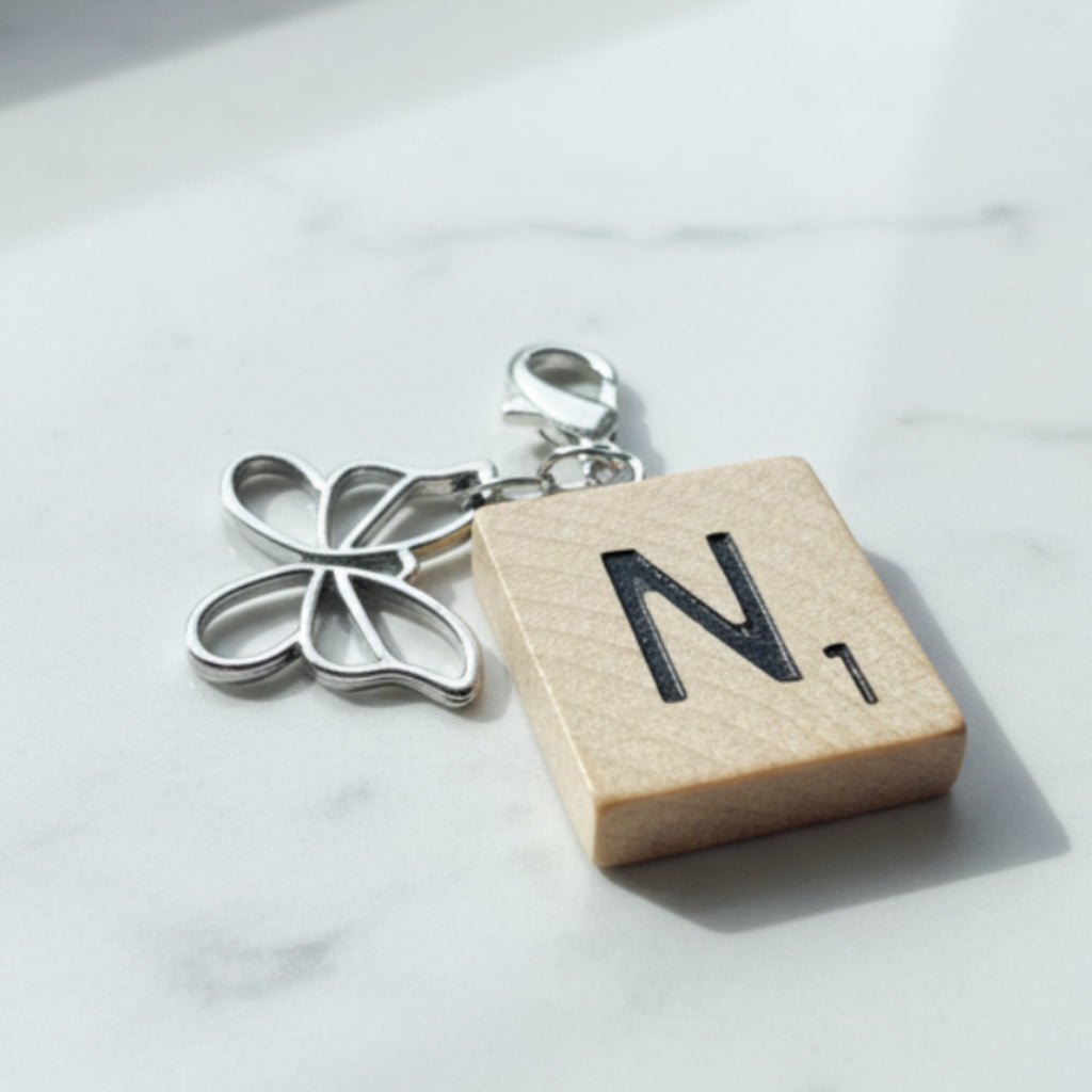 Scrabble "N" Keychains/Zipper Pulls