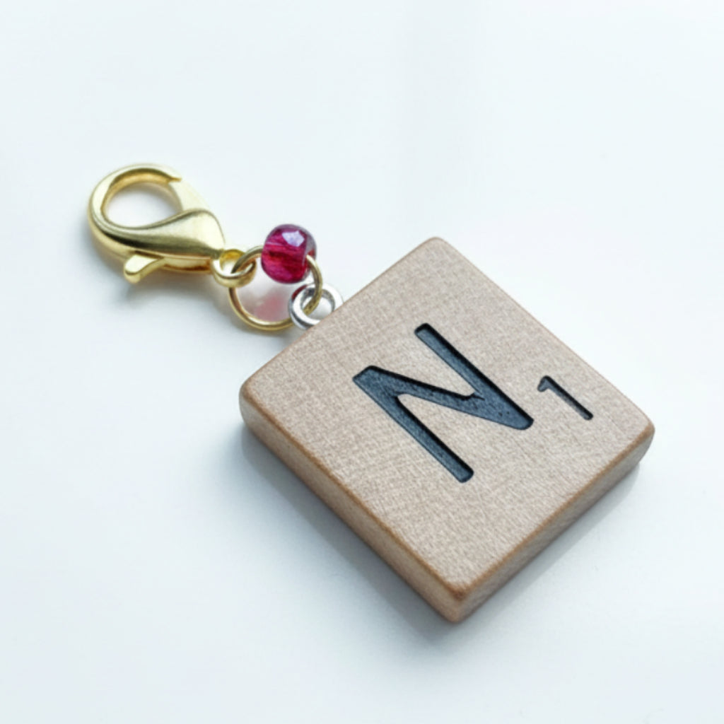 Scrabble "N" Keychains/Zipper Pulls