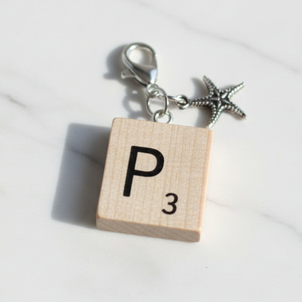 Scrabble "P" Keychains/Zipper Pulls