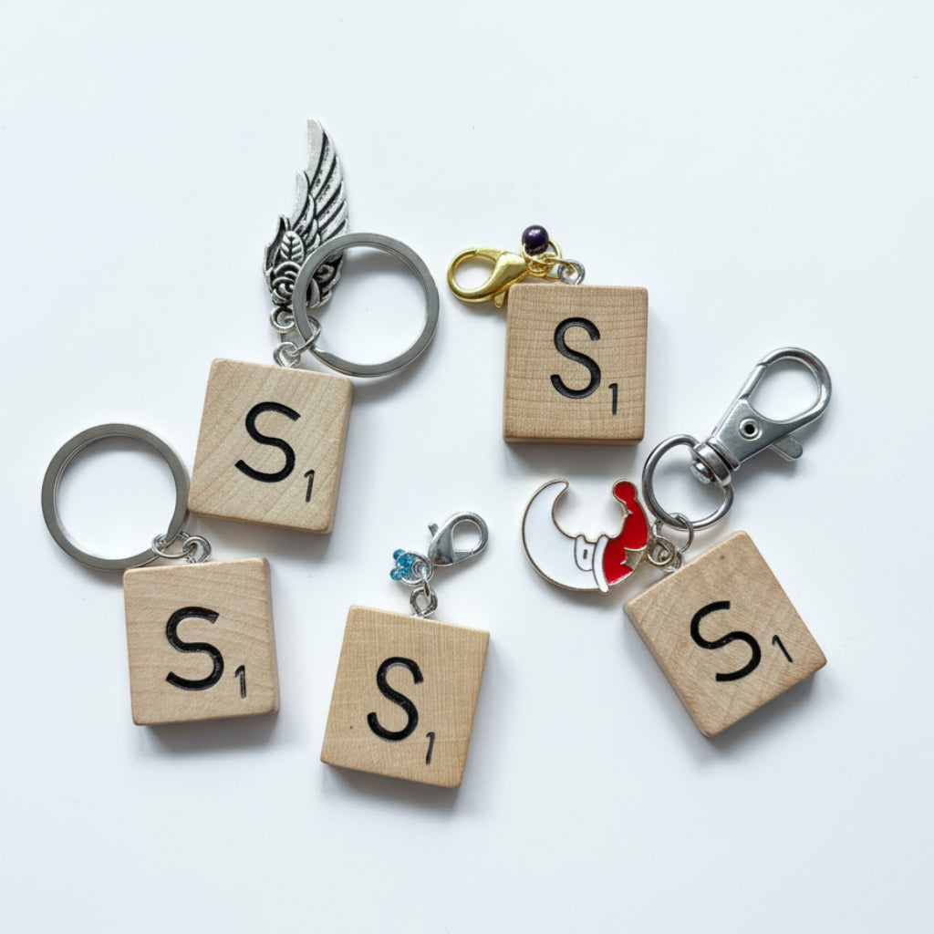 Scrabble "S" Keychains/Zipper Pulls