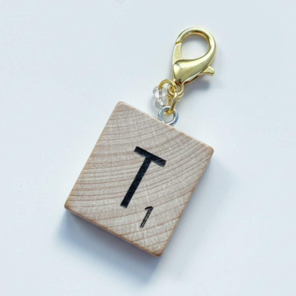 Scrabble "T" Keychains/Zipper Pulls