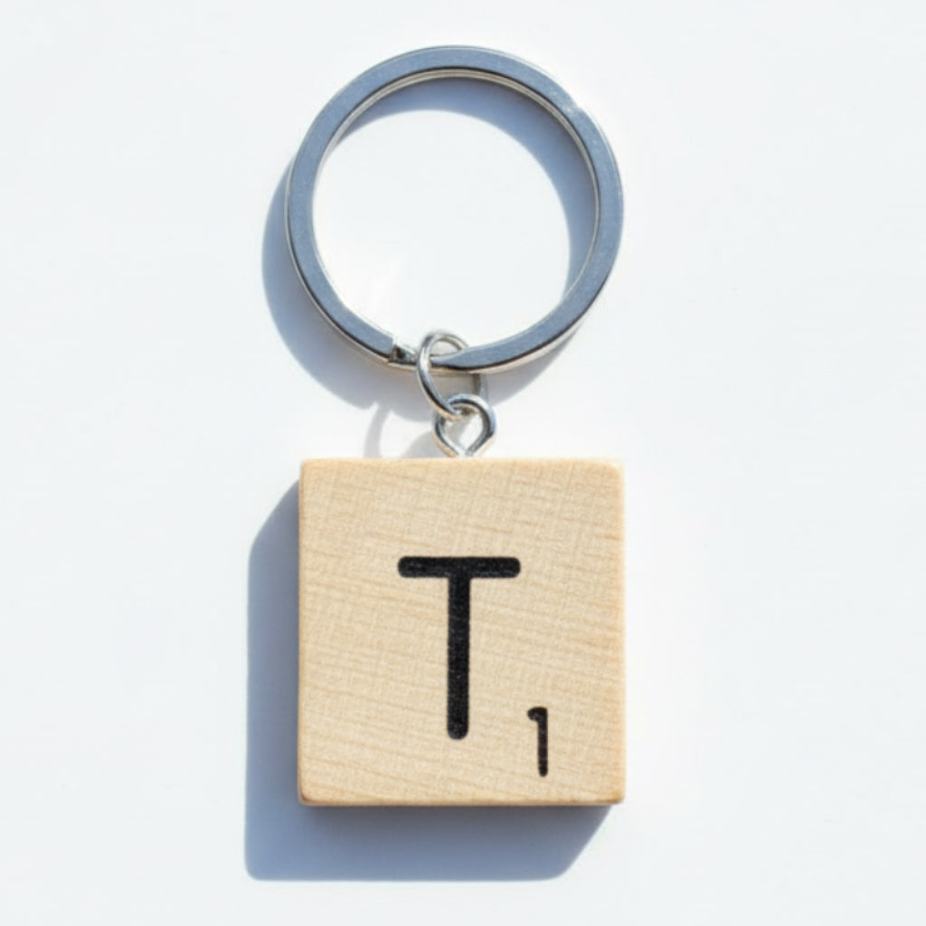 Scrabble "T" Keychains/Zipper Pulls