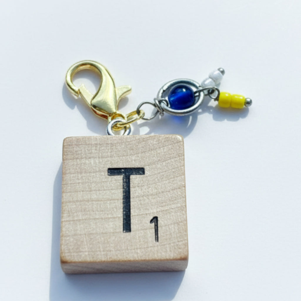 Scrabble "T" Keychains/Zipper Pulls