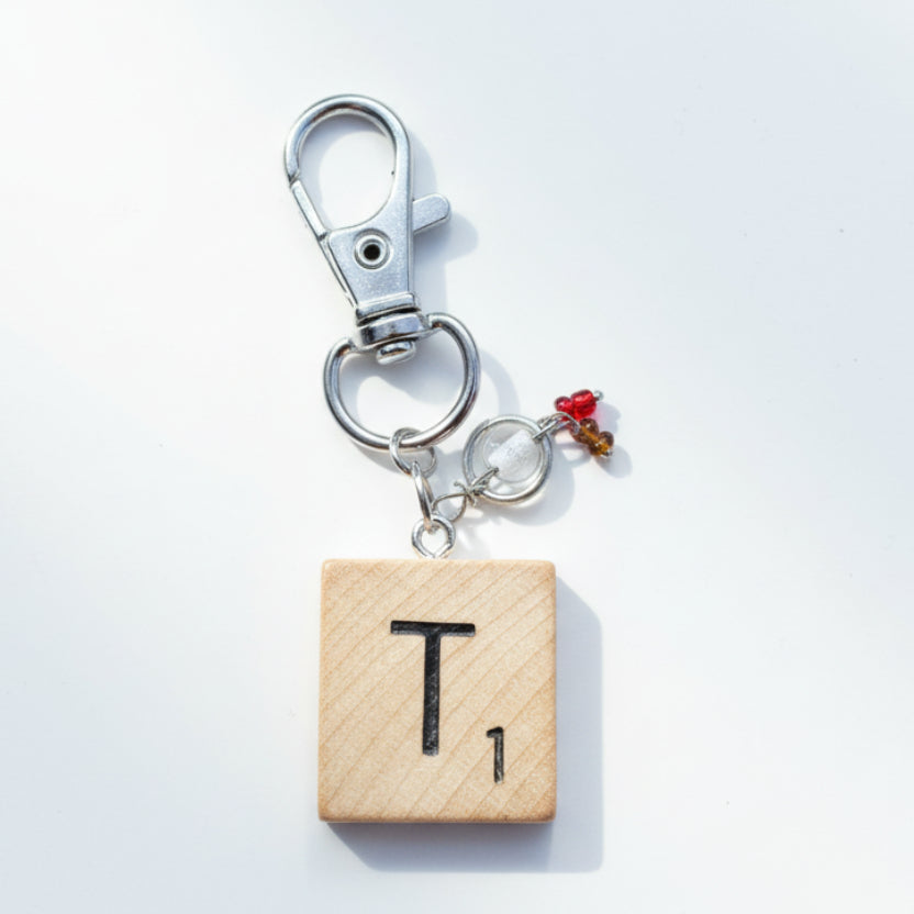 Scrabble "T" Keychains/Zipper Pulls
