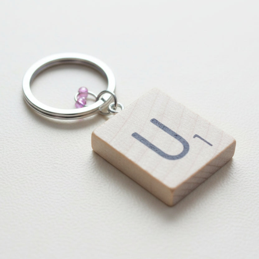 Scrabble "U" Keychains/Zipper Pulls