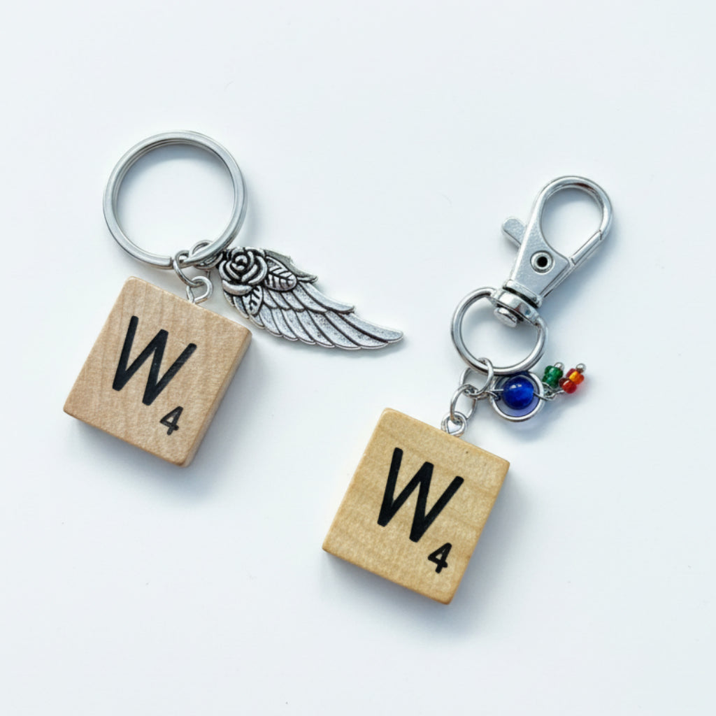 Scrabble "W" Keychains/Zipper Pulls