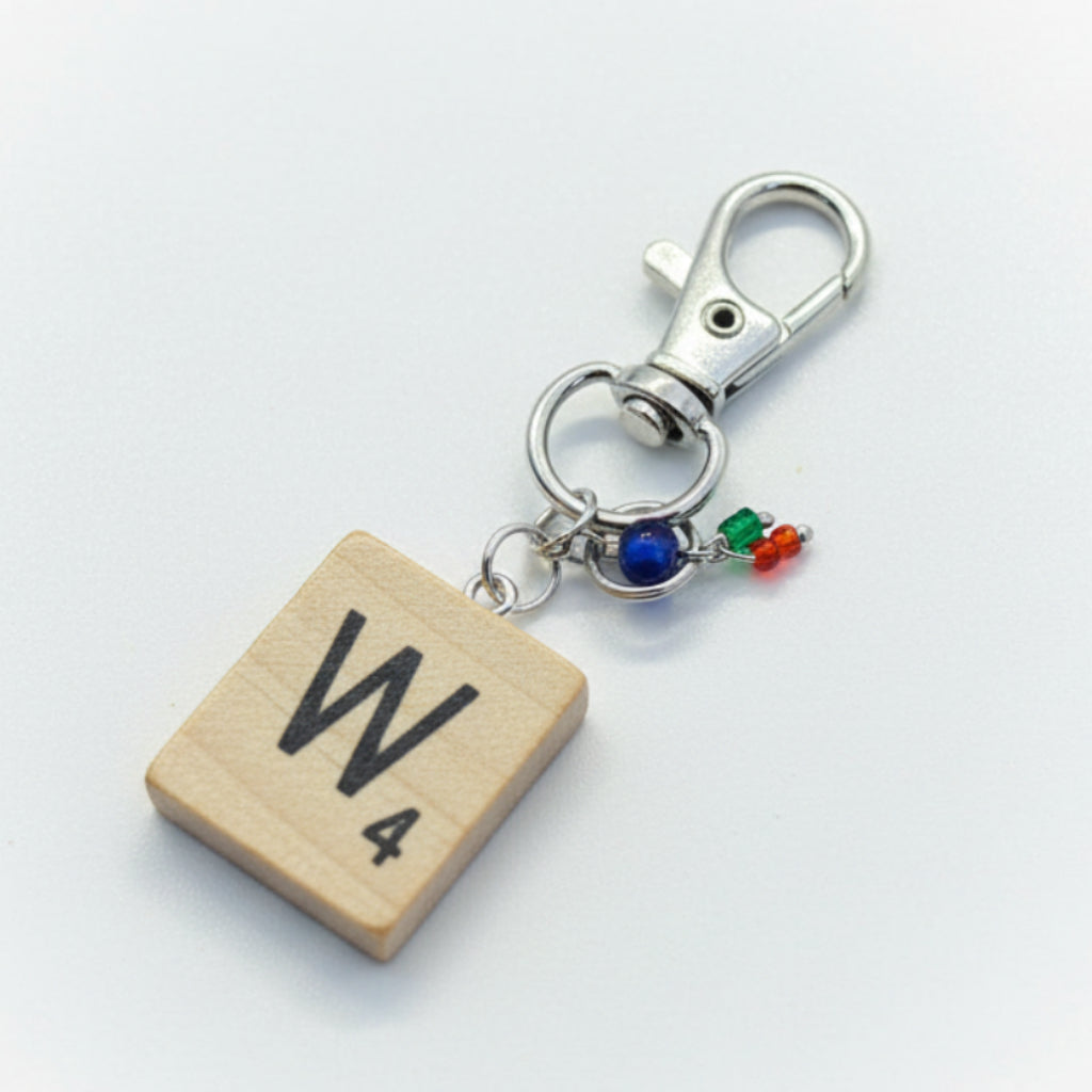 Scrabble "W" Keychains/Zipper Pulls