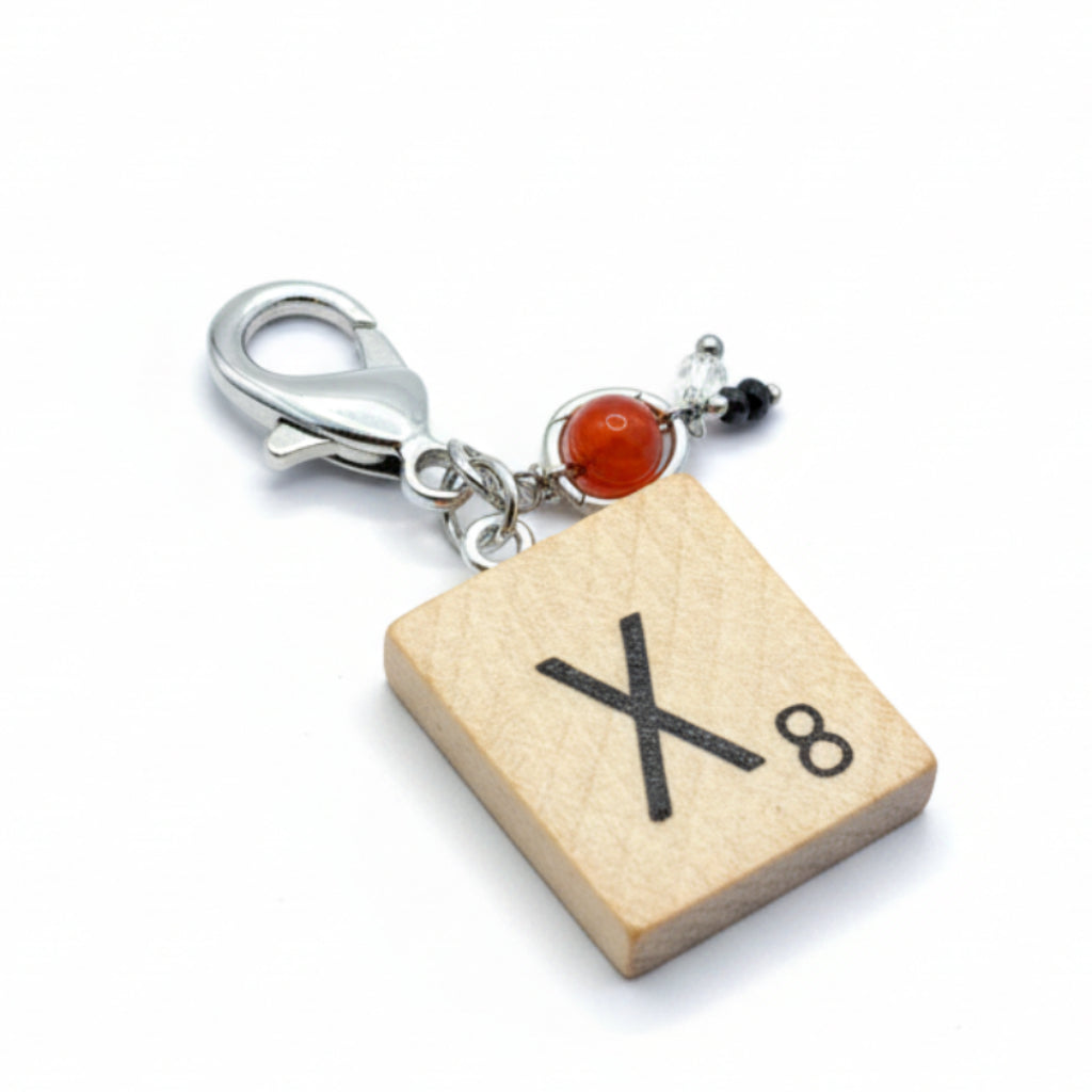 Scrabble "X" Keychains/Zipper Pulls