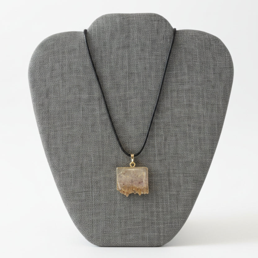 Citrine Slice Necklace