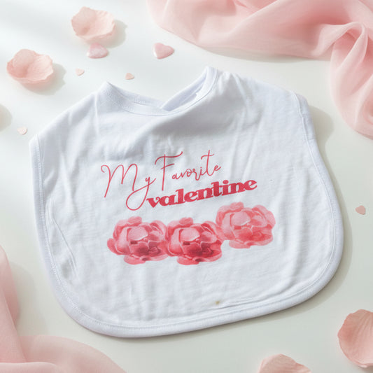 My Favorite Valentine Baby Bib