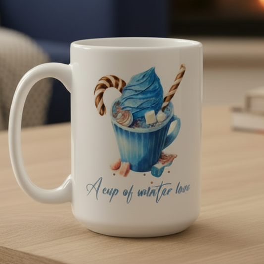 A Cup of Winter Love Design for Drinkware